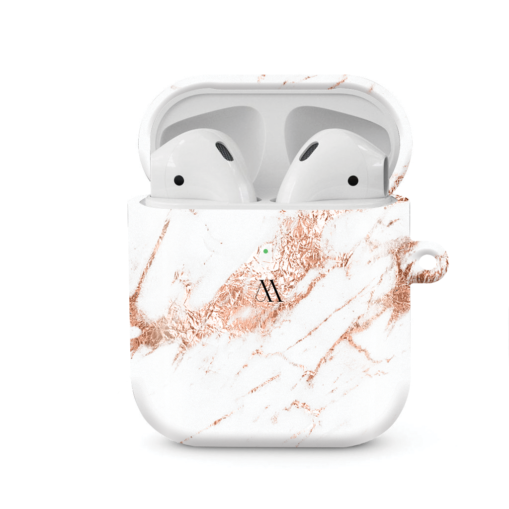 Rose marble Airpod case